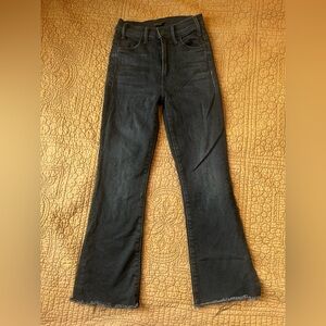 Mother “lil hustler” ankle fray jeans, black size 24